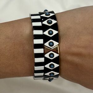 Roxanne Assoulin Ceramic Black and White Bracelets